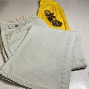 Cato® 5-Pocket Straight Leg Tan Pants 🌼💛